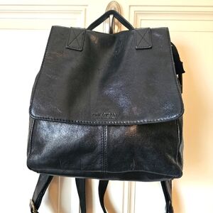 American Leather Co. Black Backpack Bag with Top Handle🤎🧡